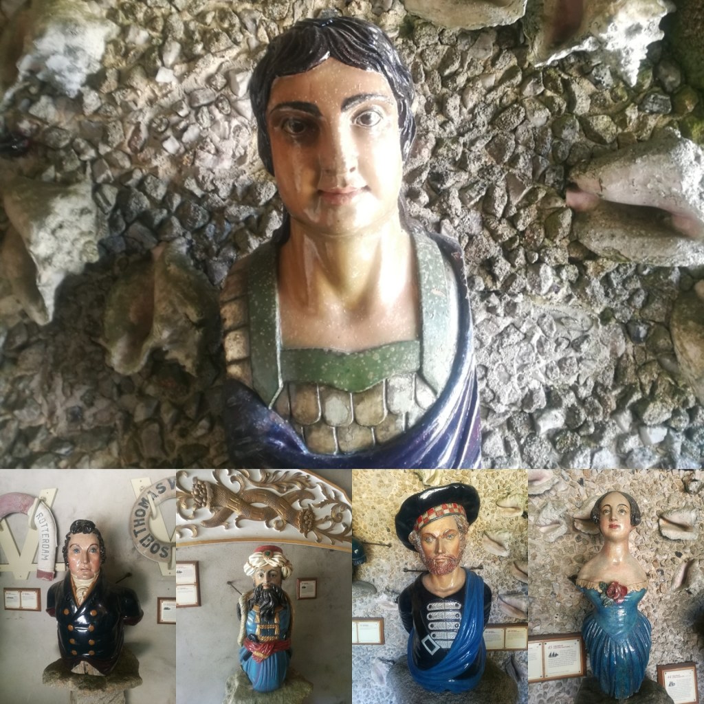 Ship figureheads, Tresco, Isles of Scilly